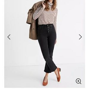 Madewell Cali Demi-Boot Jeans - Button-Front NEW